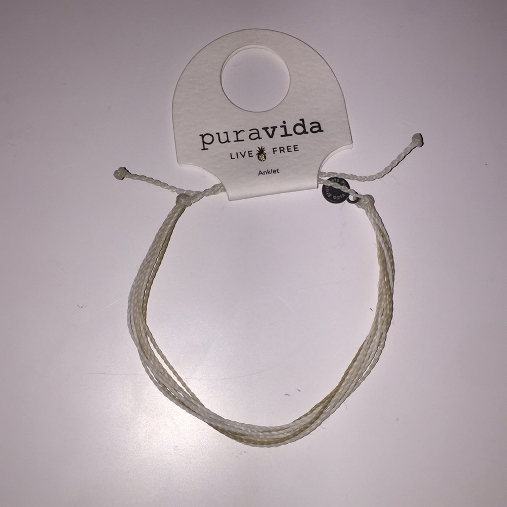 Pura Vida White Sands Anklet